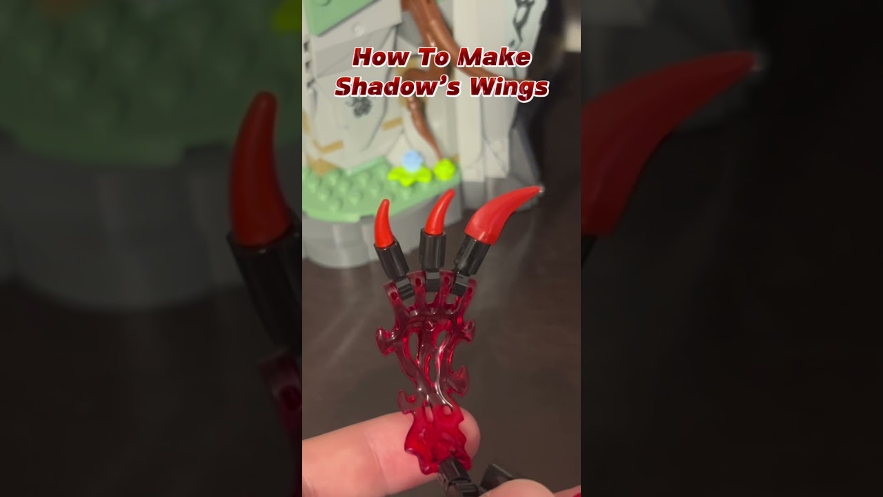 How To Make Shadow&rsquo;s Doom Wings in LEGO #lego #sonicxshadowgenerations #shadowthehedgehog
