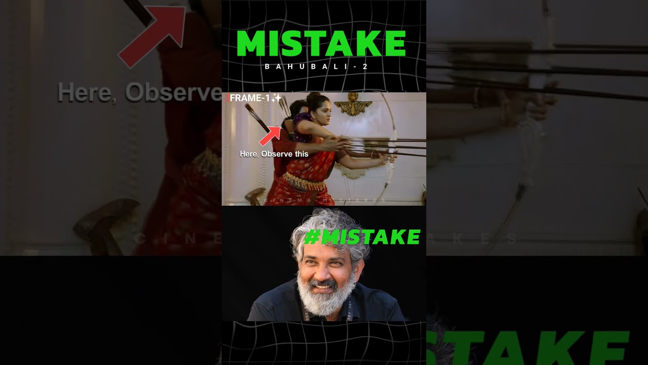 Bahubali-2 Movie Mistake By SS Rajamouli | Prabhas | Cinema Mistakes | #shorts #trendingshorts