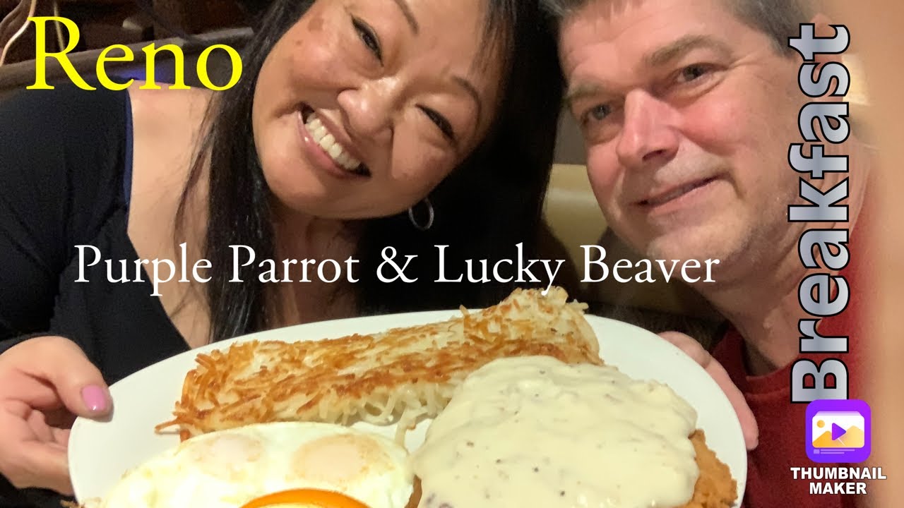 Reno | Breakfast at  Lucky Beaver | Where to eat in Reno | Purple Parrot Cafe