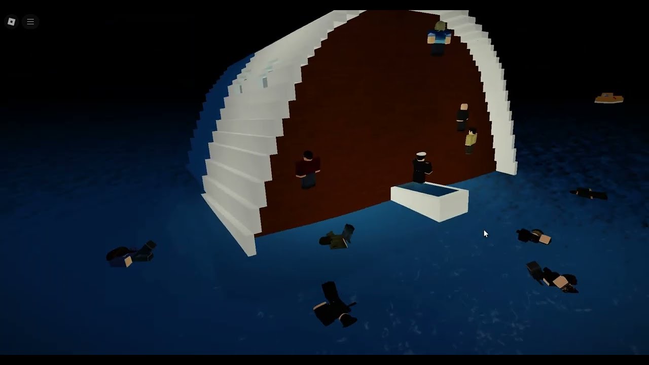 Cruise ship sinking in water physics.