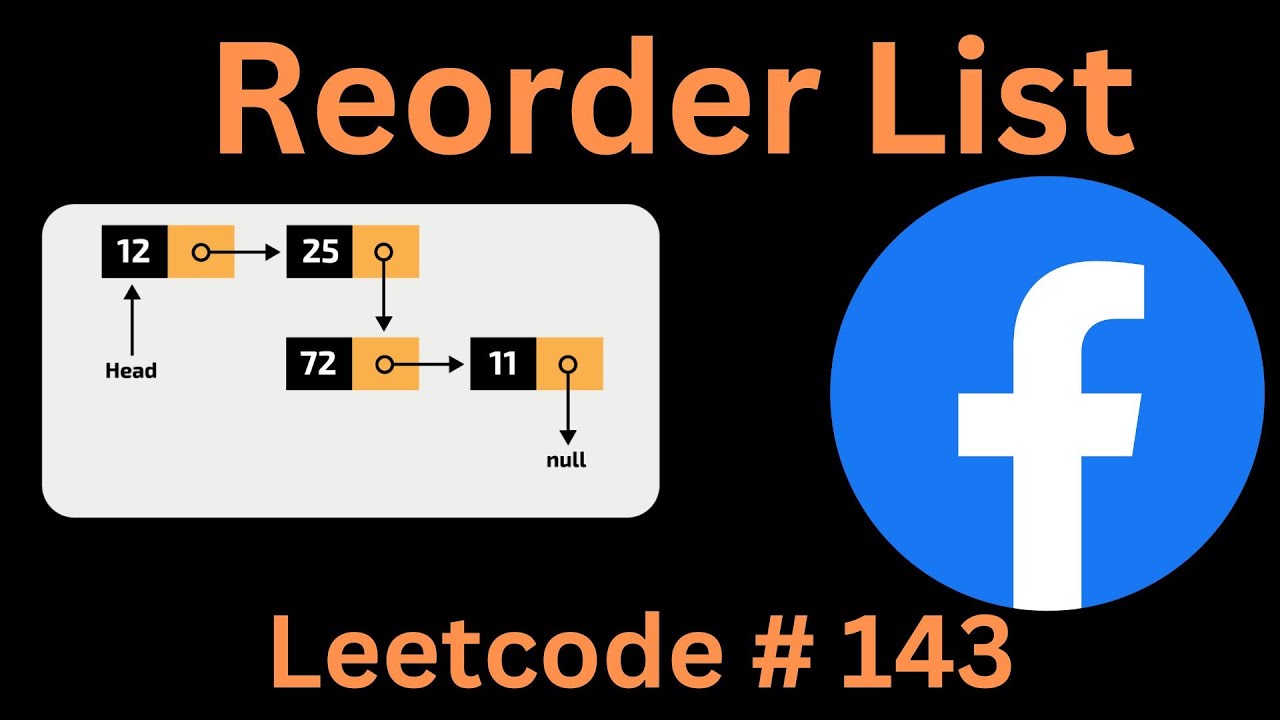 REORDER LIST | LEETCODE 143 | PYTHON  SOLUTION