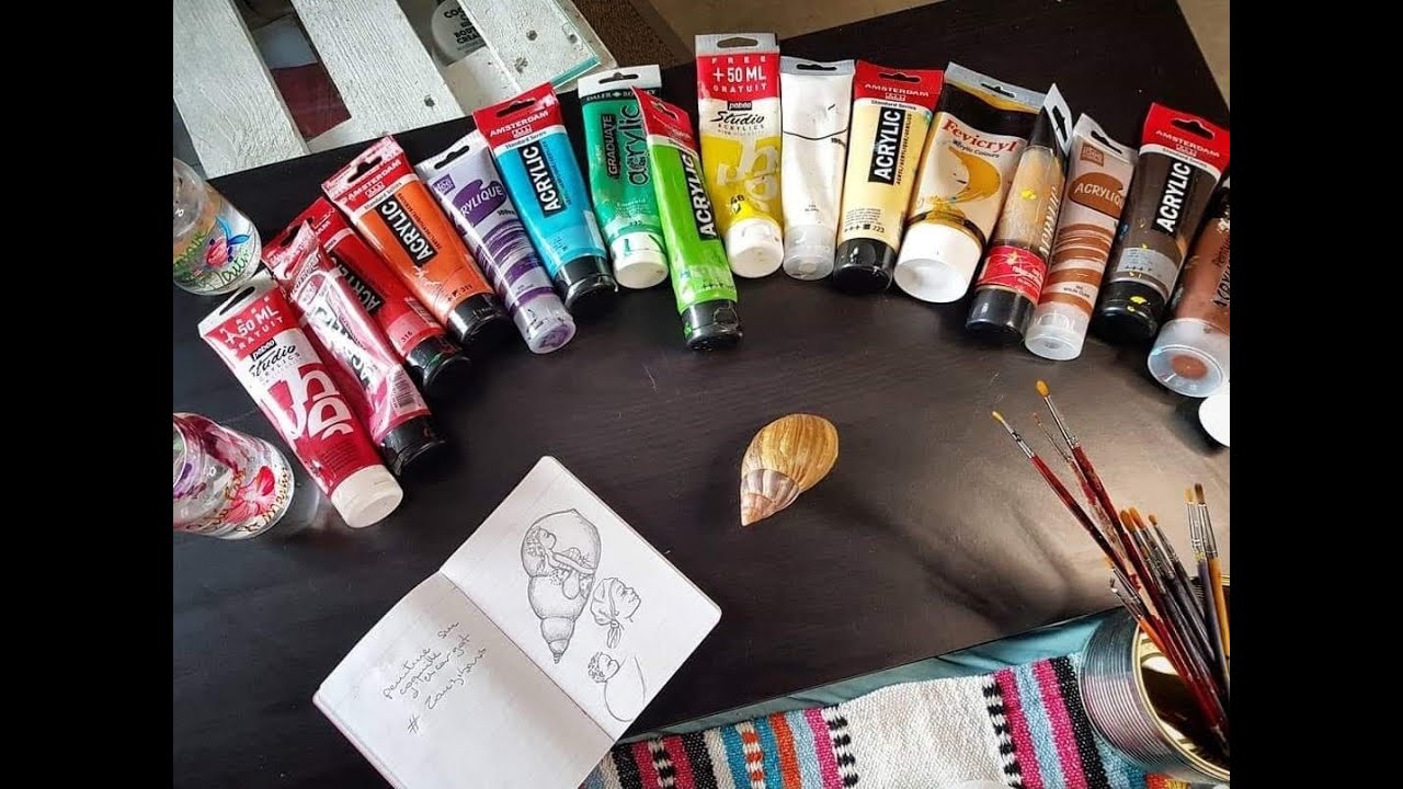 TUTO PEINTURE ACRYLIQUE (Coquille d'escargot)