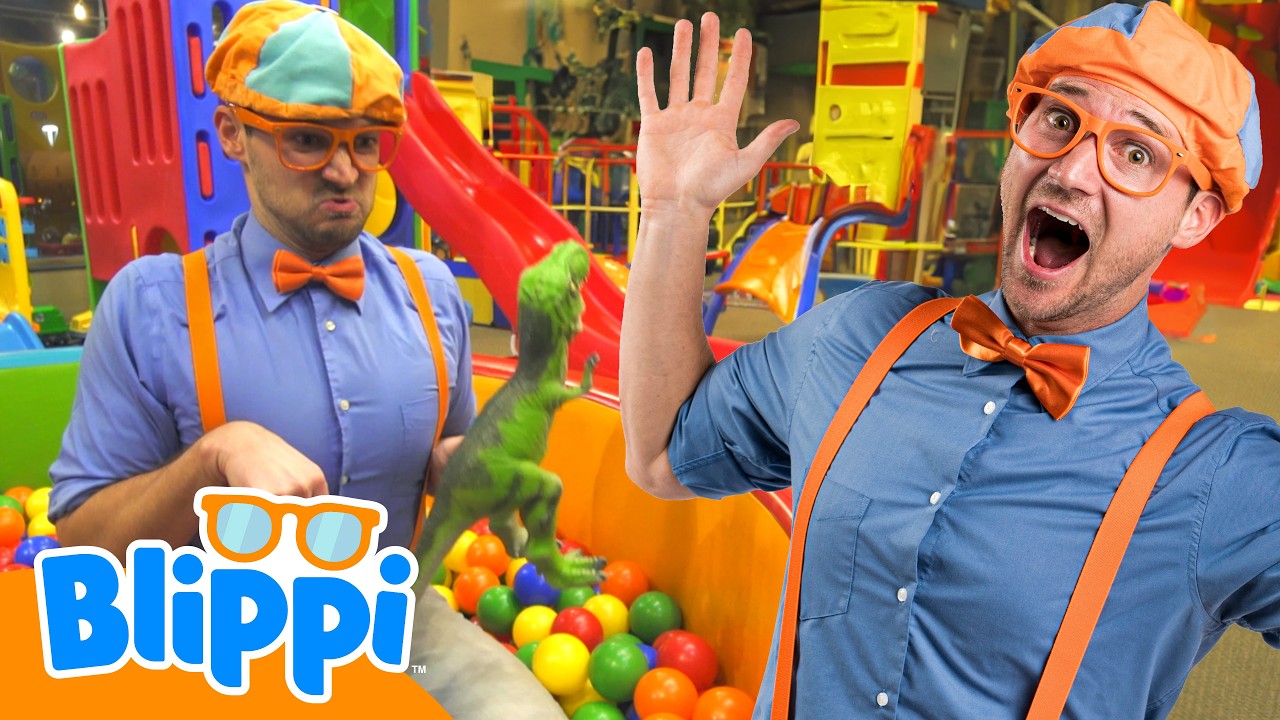 Blippi Visits EVERY Indoor Playground in America! | 3 HOURS OF BLIPPI TOYS!