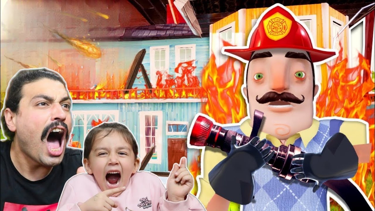 WİLSONUN EVİNDE BÜYÜK YANGIN ÇIKTI 😨 Hello Neighbor Mod