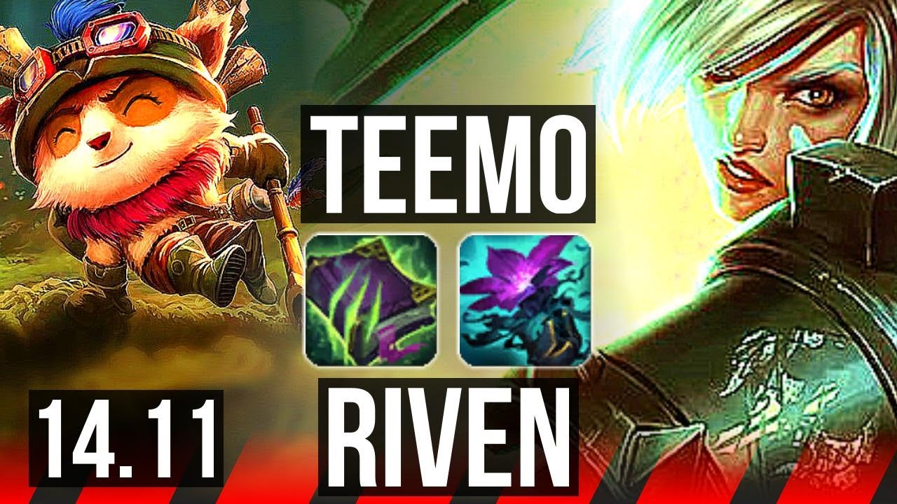 TEEMO vs RIVEN (TOP) | Rank 3 Teemo, 1000+ games, 5/3/13 | KR Challenger | 14.11