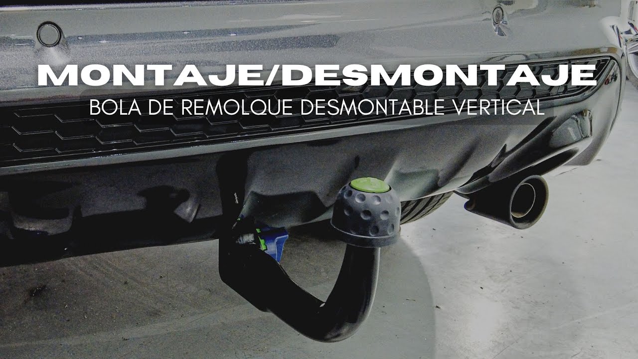 C&oacute;mo montar y desmontar BOLA de REMOLQUE desmontable vertical.
