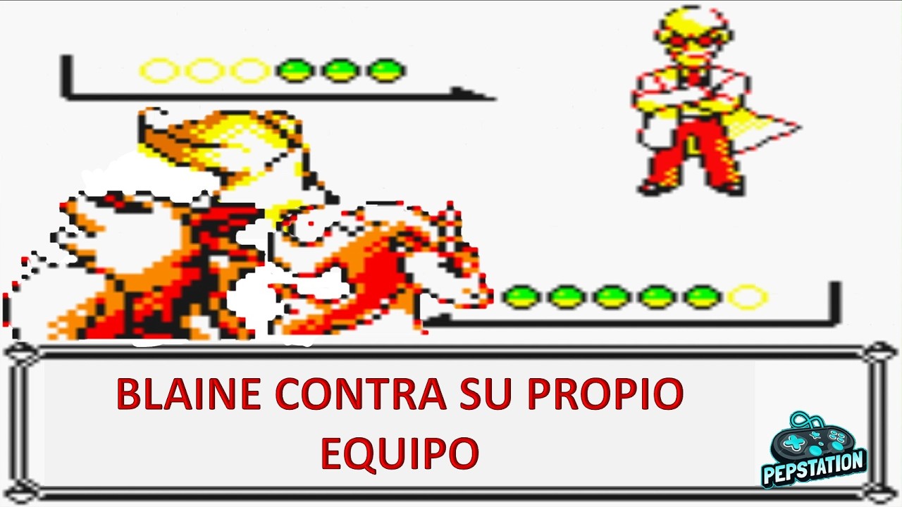 BLAINE contra SU PROPIO EQUIPO pokemon | Pokemon Amarillo