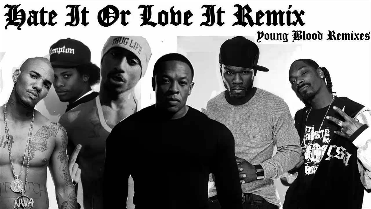 50 Cent, Tupac, Eazy E, The Game, Snoop Dogg & Dr. Dre - Hate It Or Love It Remix - HQ