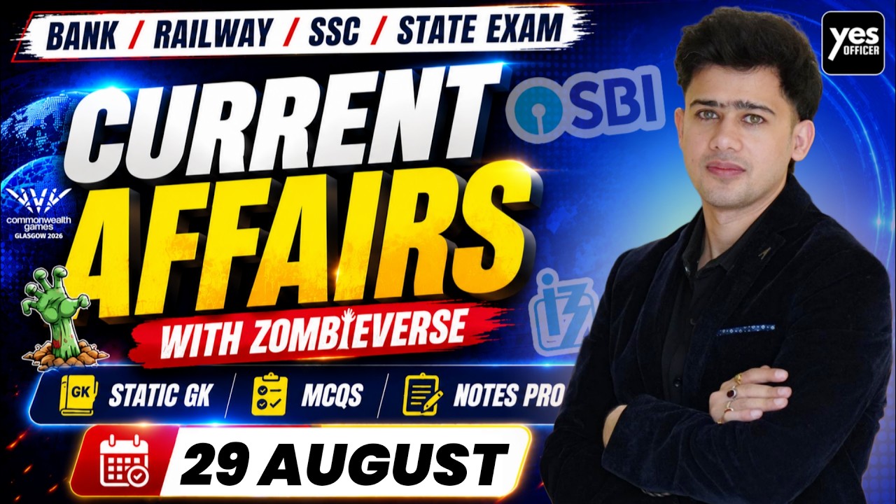 🔴29 August 2026 | Daily Current Affairs | For Bank, Insurance & SSC Exams