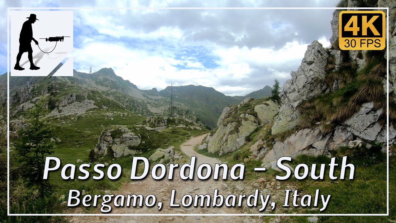 Passo Dordona - South, Bergamo, Lombardy, Italy - by motorcycle and drone