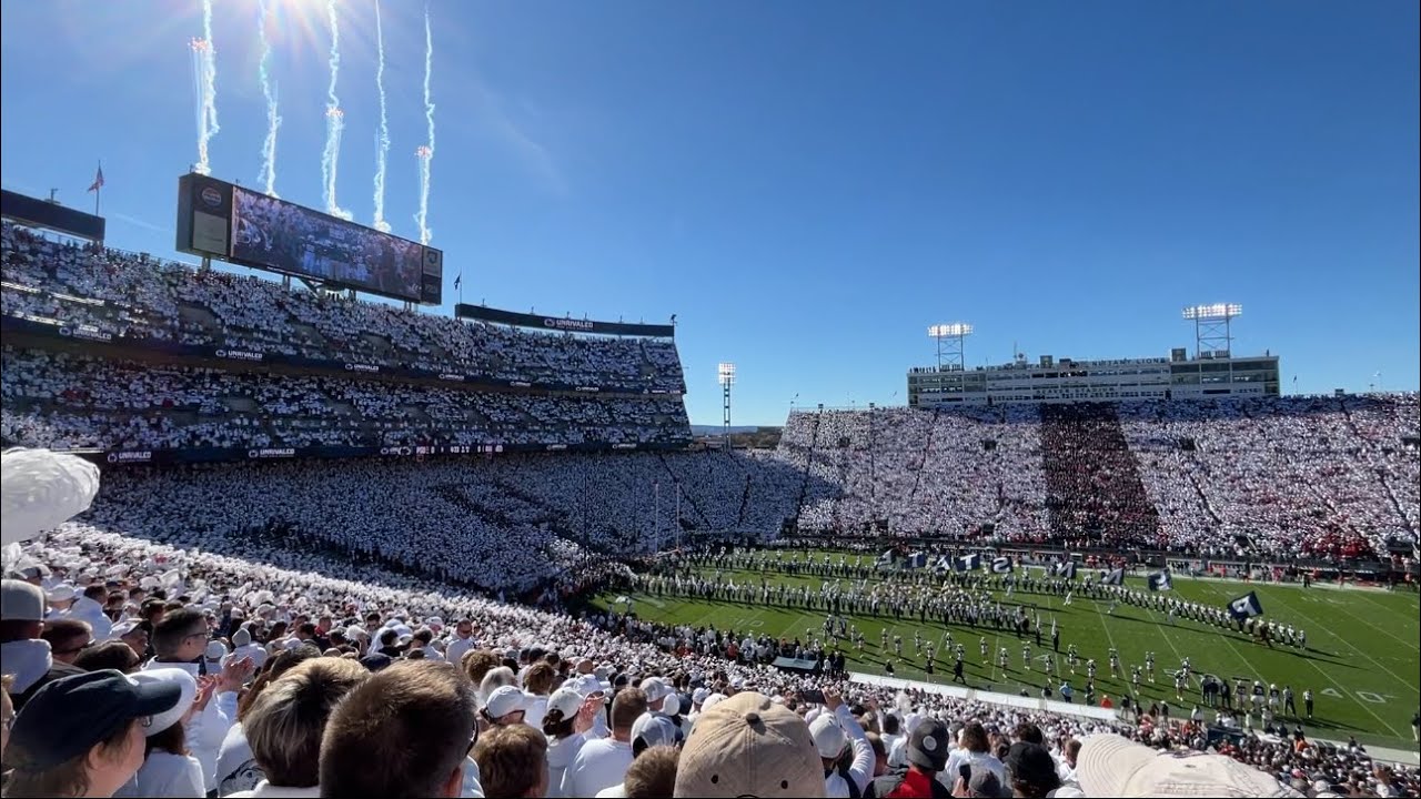 Penn State vs Ohio State entrance (11/2/2024) Helmet Stripe game