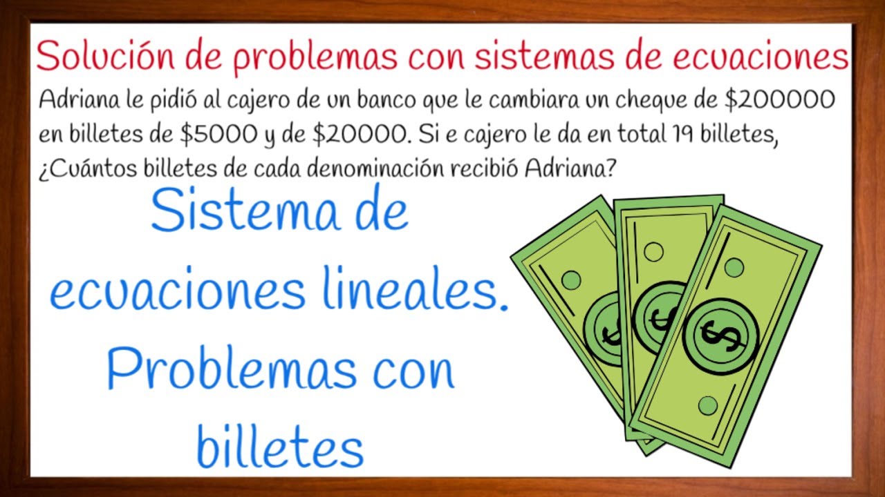 Como resolver problemas de sistemas de ecuaciones 2x2
