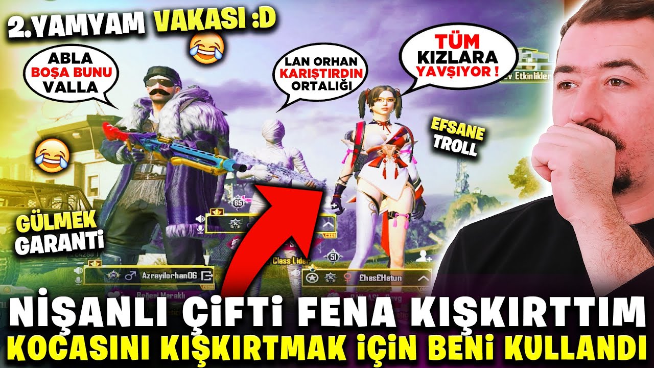 SEVGİLİSİNİN YANINDA KIZLARA İLGİ GÖSTEREN ADAMA BÜYÜK KIŞKIRTMA - PUBG MOBİLE TROLL