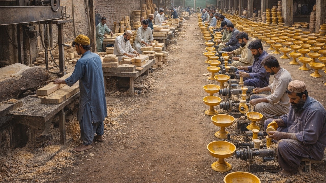Turning a Huge Log into Stunning Wooden Bowls (Satisfying Process)