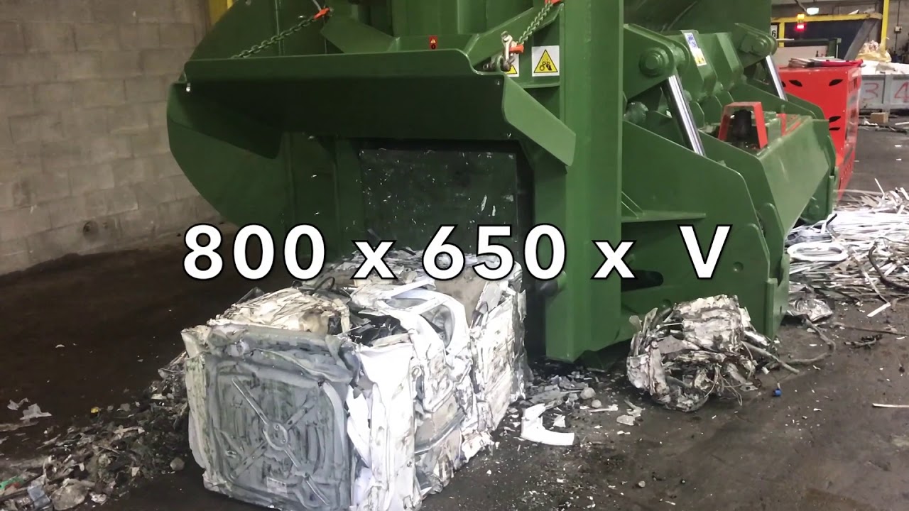 Tabarelli S5000 Car baler white goods Scrap Metal by Agriquip Engineering Ltd