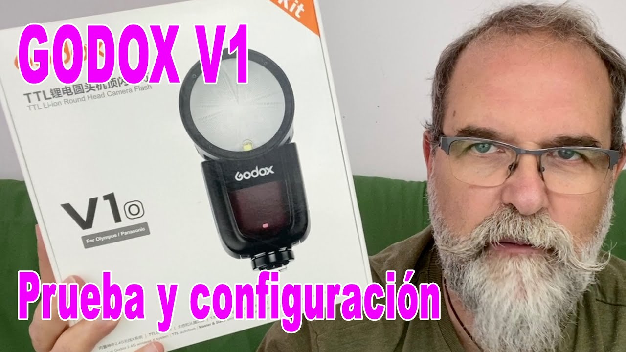 Flash Godox V1 Prueba y Configuración - EN ESPAÑOL