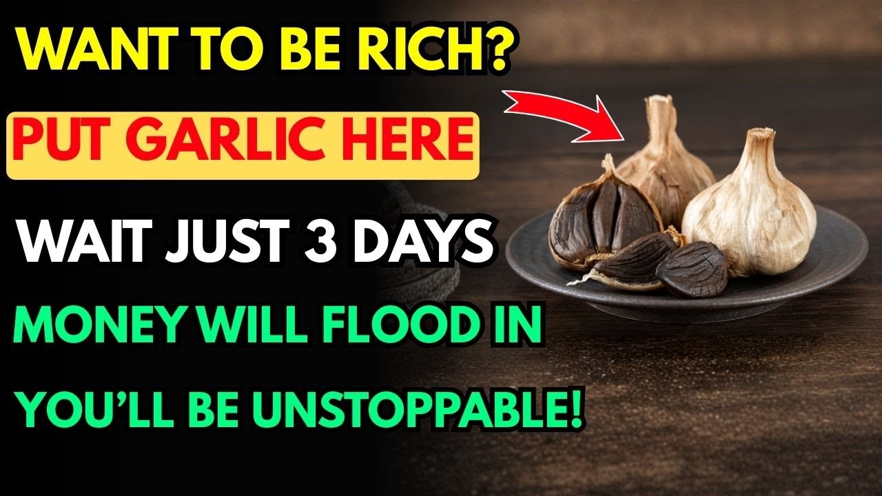 Place Garlic Here For 5 Days — Money And Luck Will Come Pouring In, Unstoppable Wealth