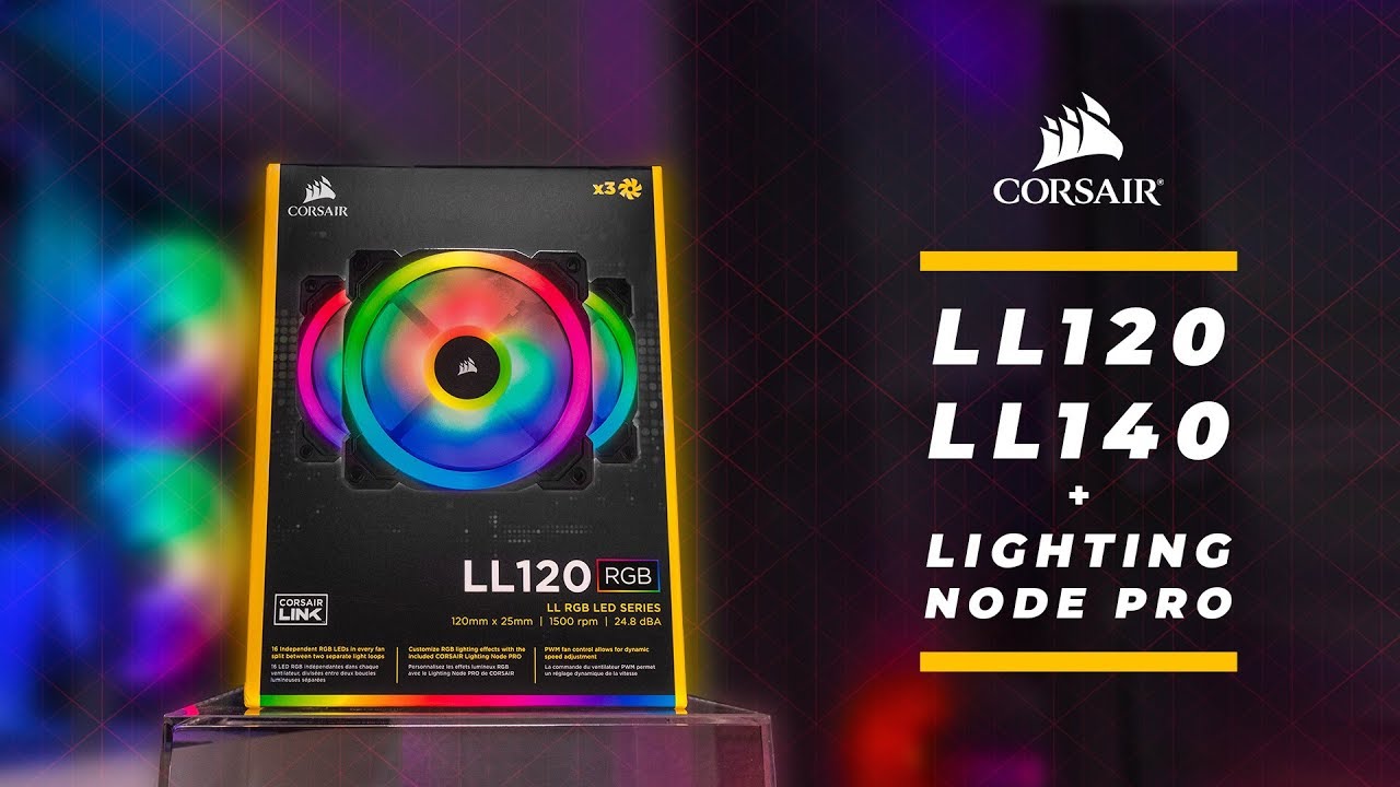 HOW TO Corsair LL120 & LL140 RGB Fan Easy Installation & Setup Guide
