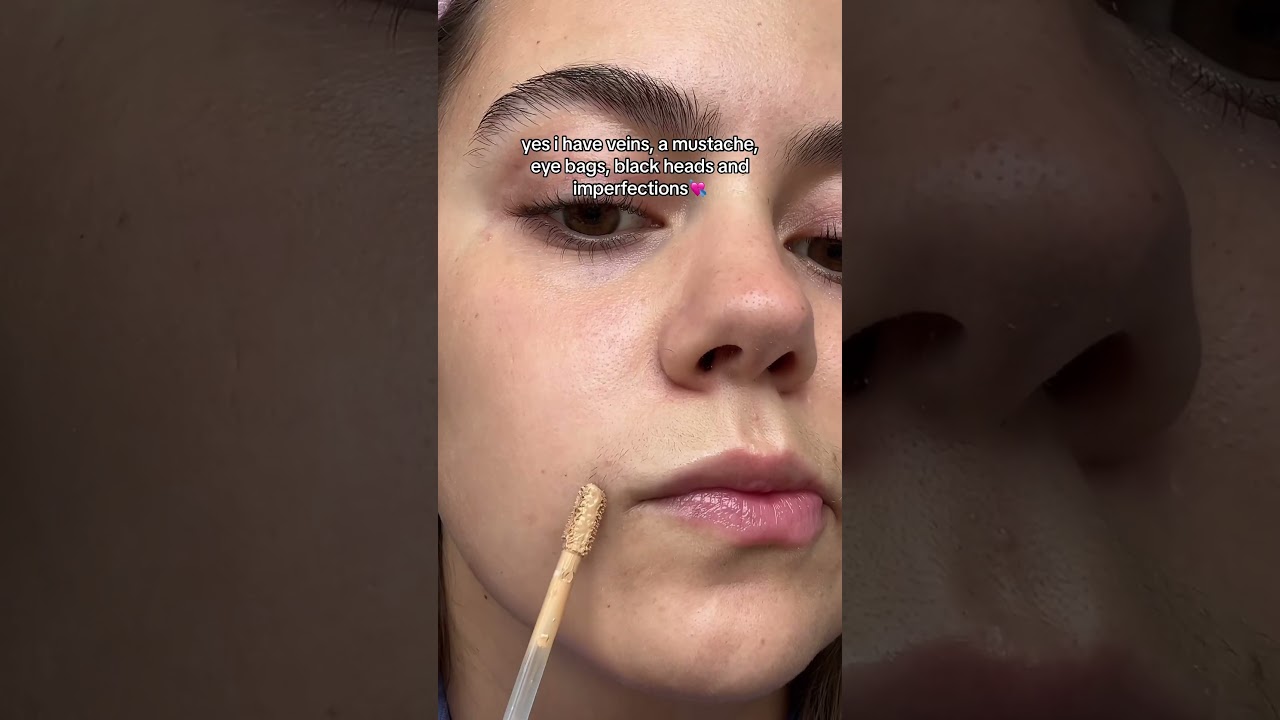 doing my makeup (up close & personal) #girls #shorts #relatable