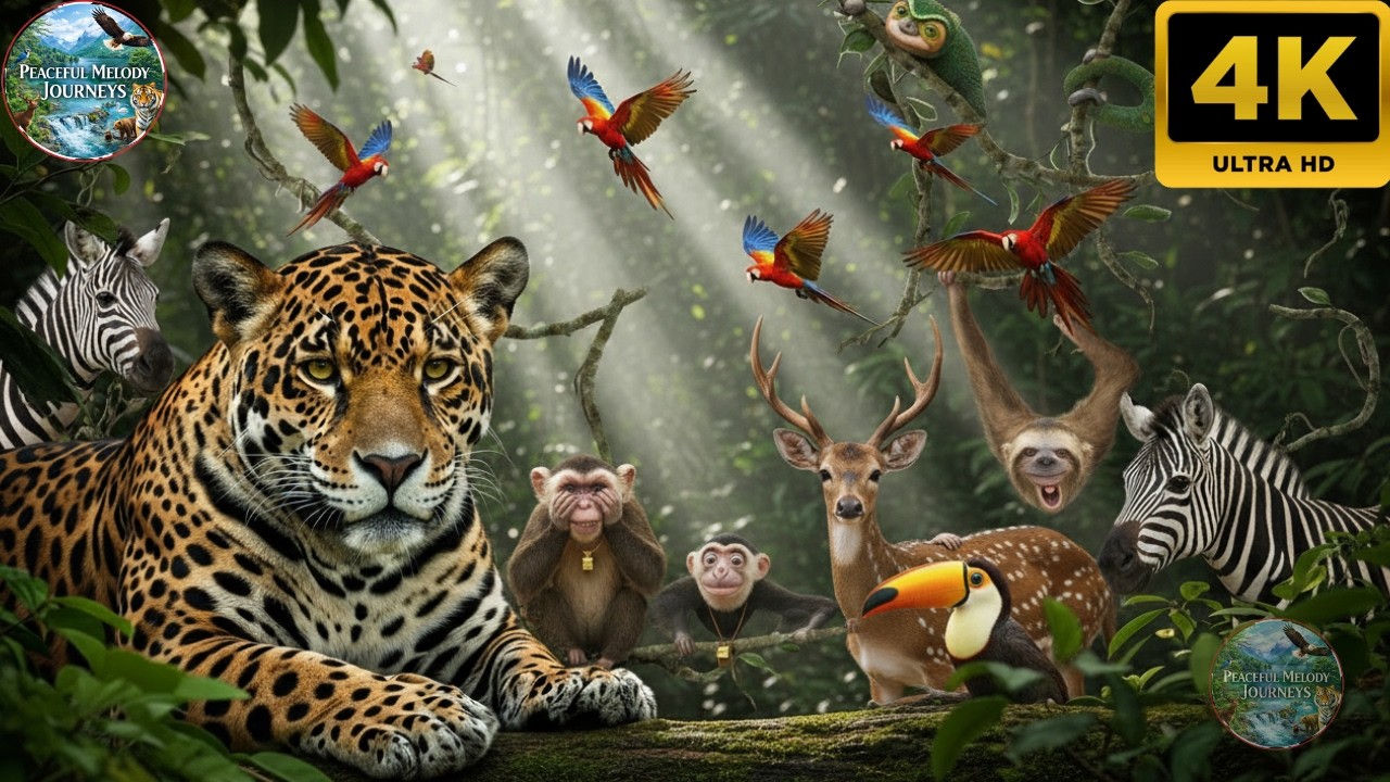 Amazon Wild Walk Real Sounds & Stunning Animals IN 4K Ultra HD