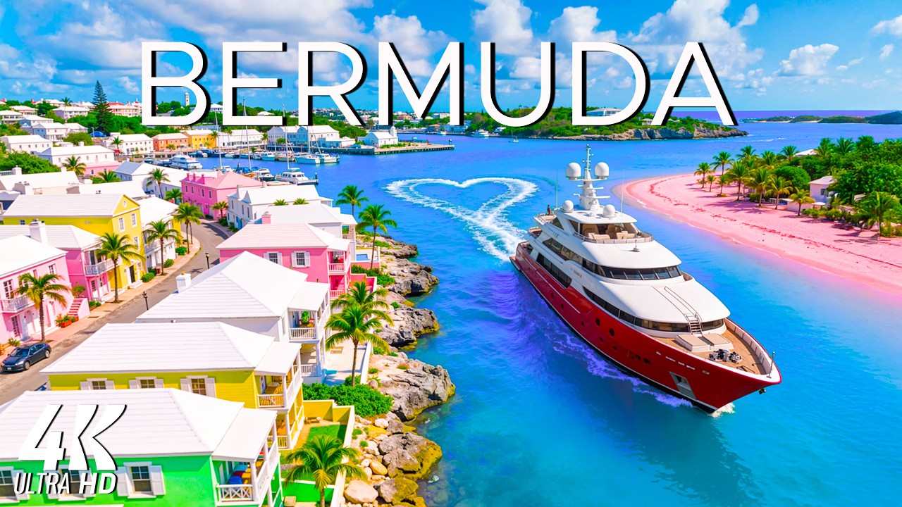 [4K] Bermuda - Golden Shores & Serene Ocean Breeze | Deep House Chill