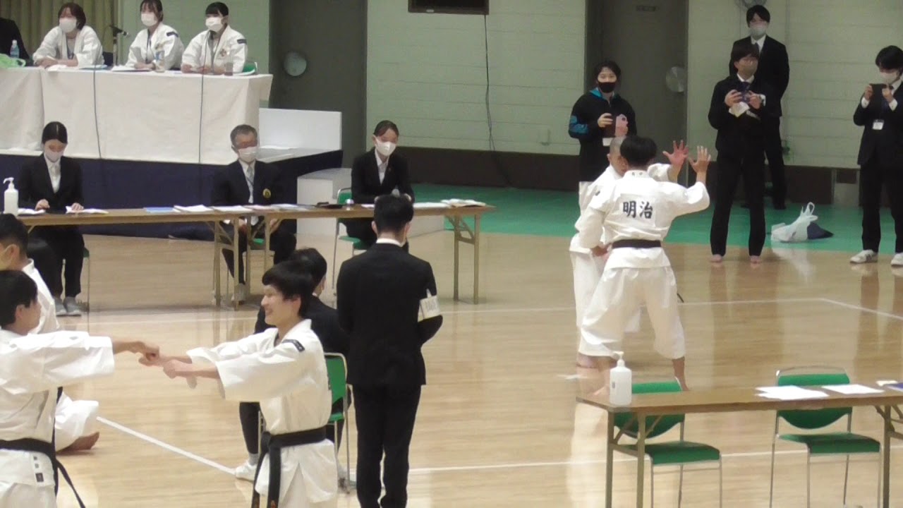 20全日 男子三段以上 本選 明治 惠中・神嵜 優秀賞
