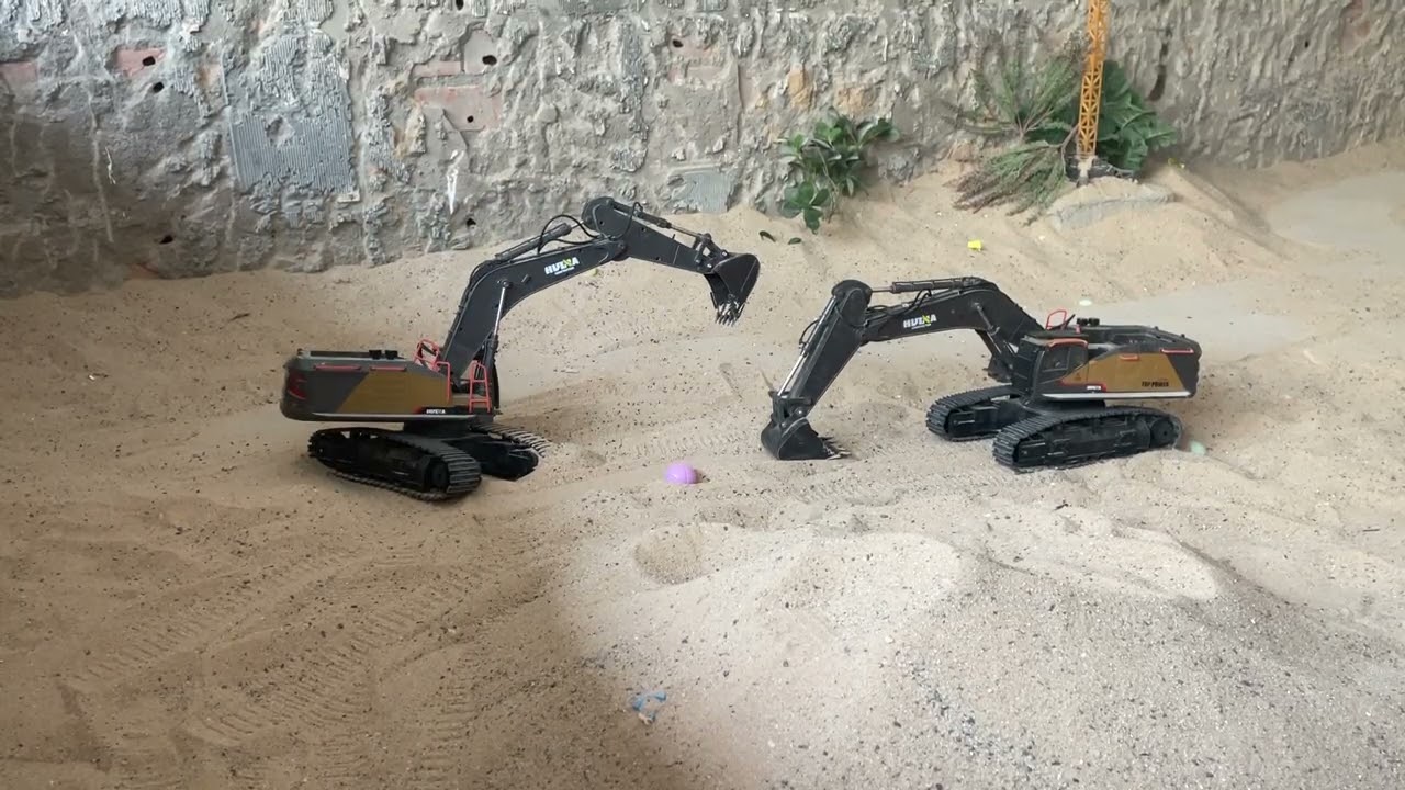 Amazing Toy Digger Operation on a Mini Job Site