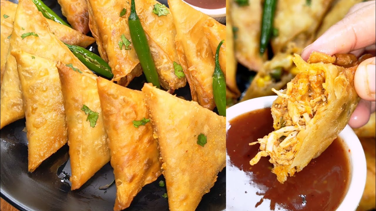 Ramzan Special 🌙 Chicken Pizza Samosa | Iftar Special Crispy Cheesy Pizza Samosa | Make And Freeze 