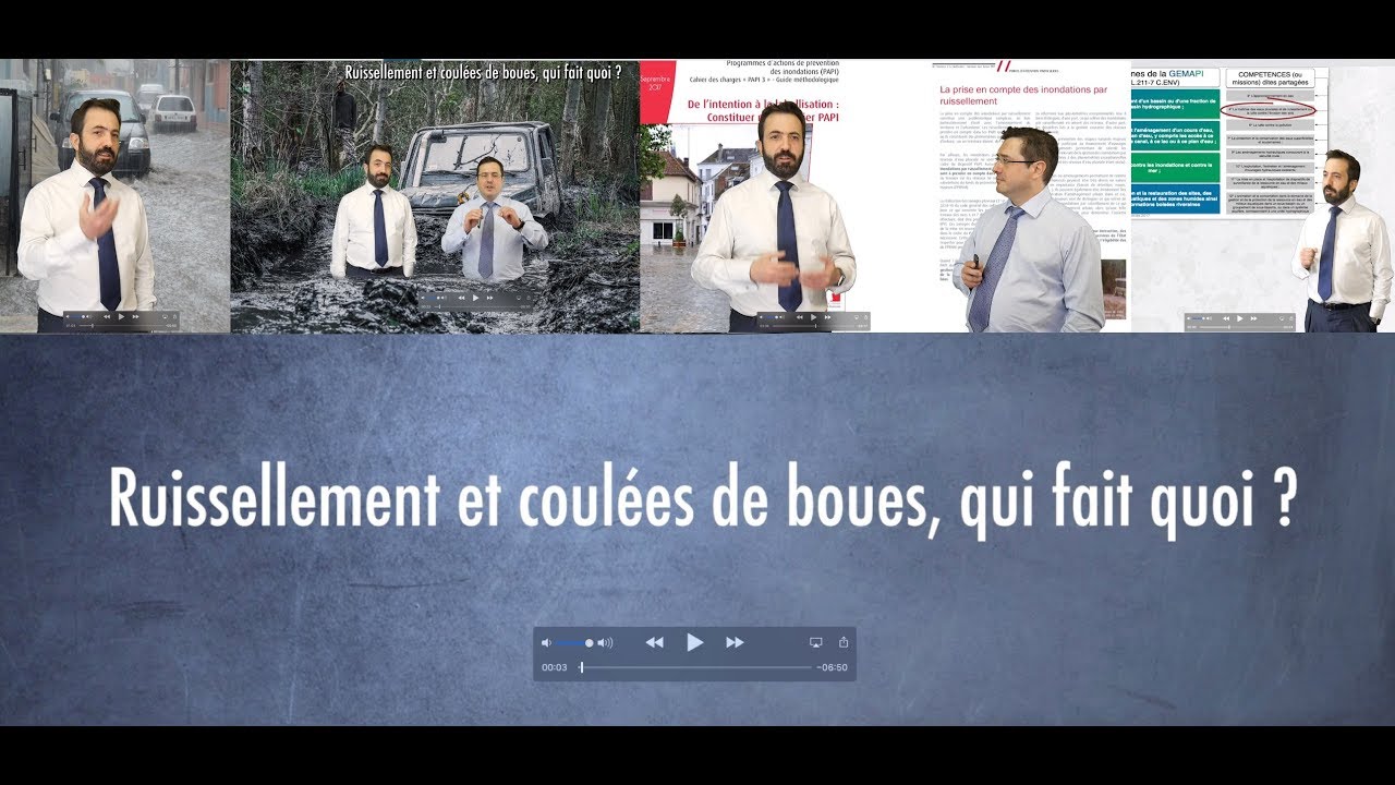 Ruissellement et coul&eacute;es de boues, qui fait quoi ?