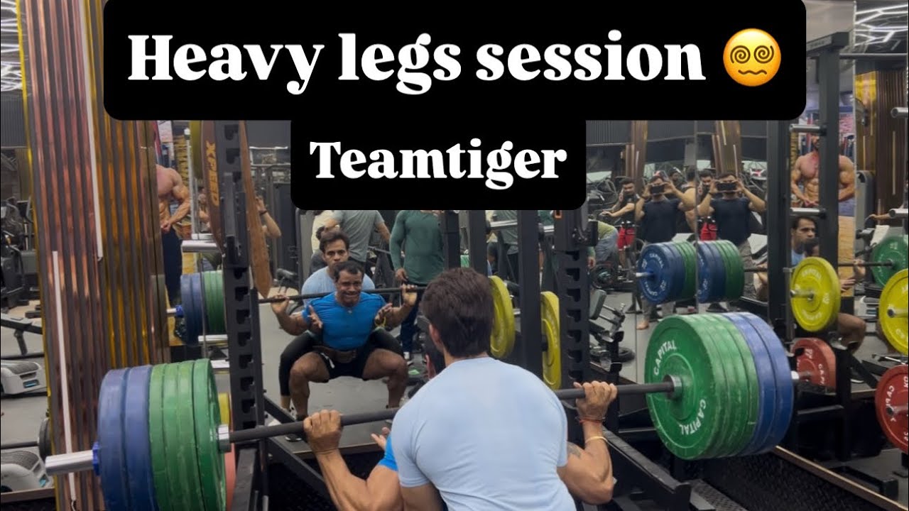 Heavy legs workout for bigger legs 😵‍💫
