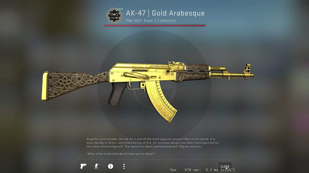 Unboxing AK-47 Gold Arabesque