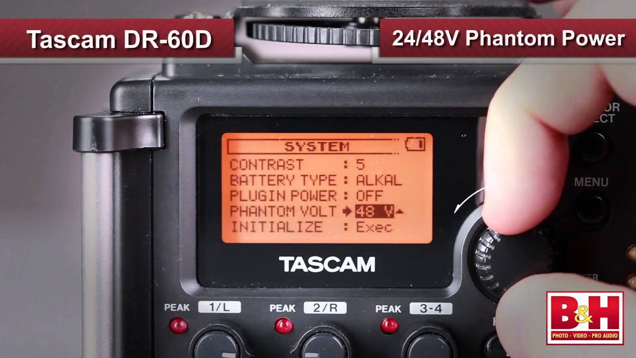 Tascam DR-60D - DSLR Audio for Video Recorder