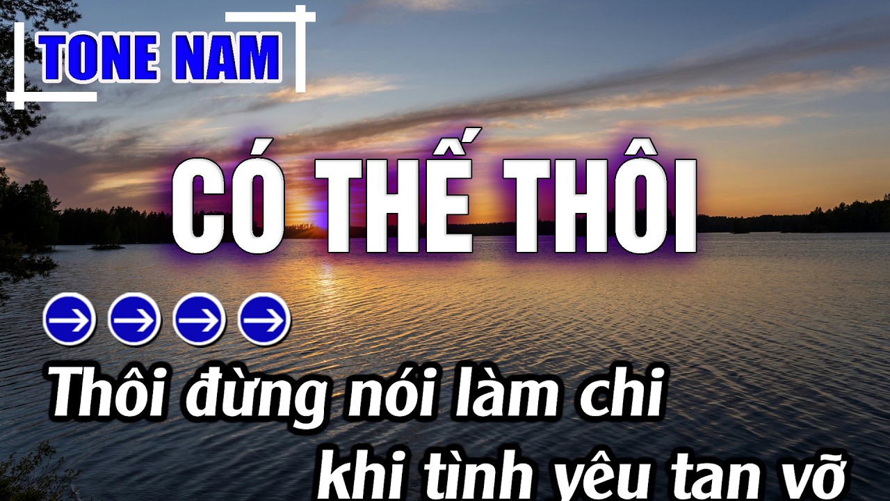 Có Thế Thôi Karaoke Tone Nam Beat Mới | Karaoke Đăng Khôi