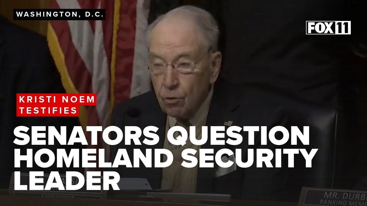 Department of Homeland Security oversight hearing; Kristi Noem pressed by Senate Judiciary Committee