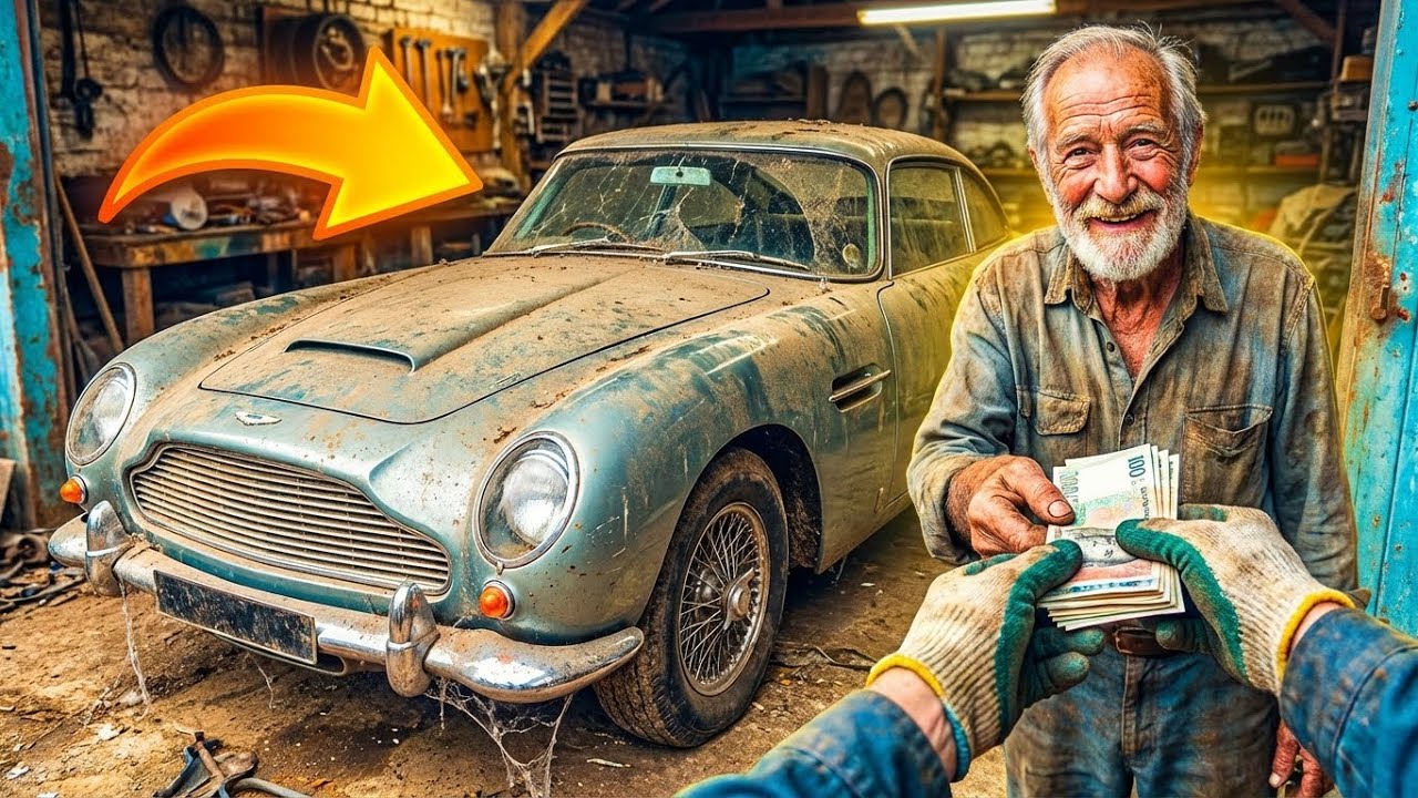 POV ASMR Car Restoration James Bond Aston Martin DB5 Hidden Away in Secluded Private Estate Garage