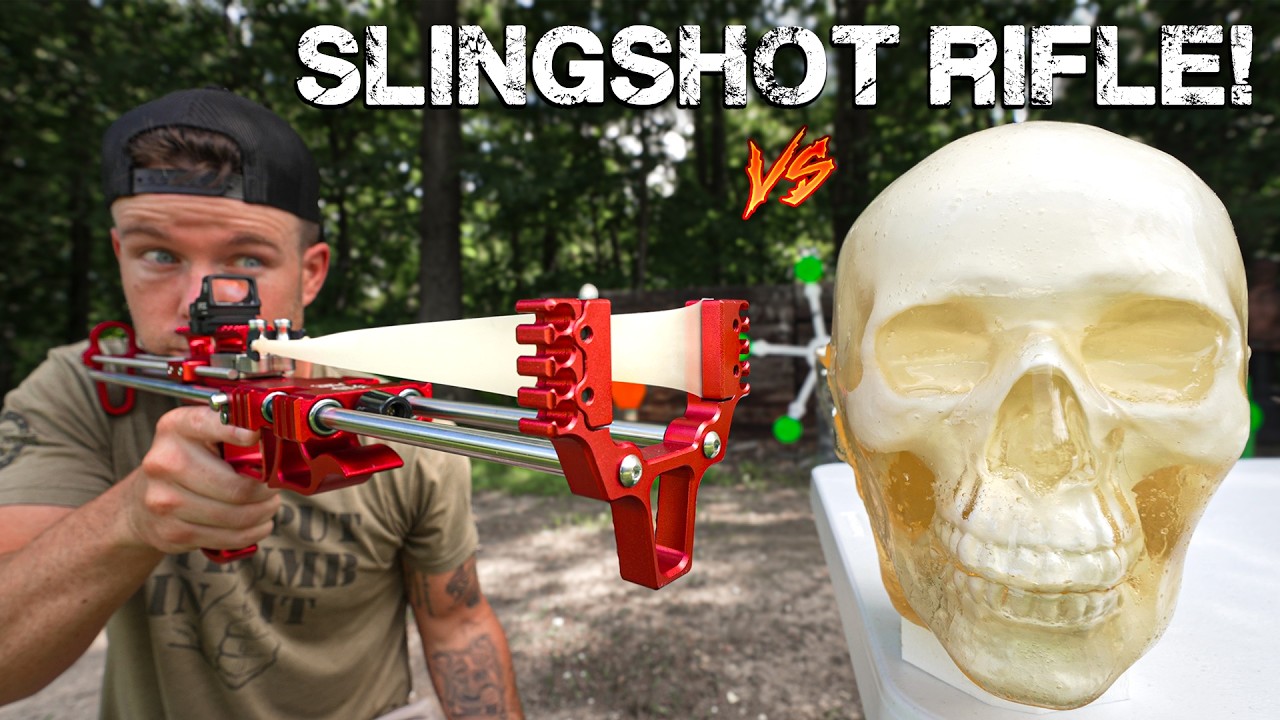 How Dangerous is a High-Powered Chinese Slingshot Rifle?!