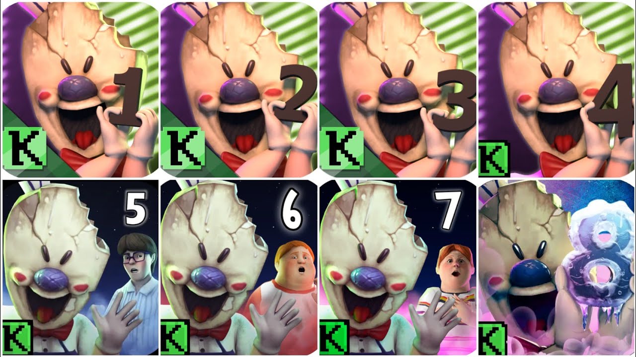 Ice Scream 1-8 all endings