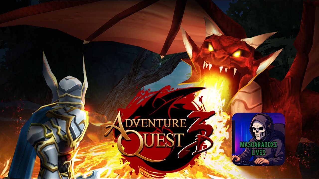 Live de Adventure Quest 3D - treino de PvP