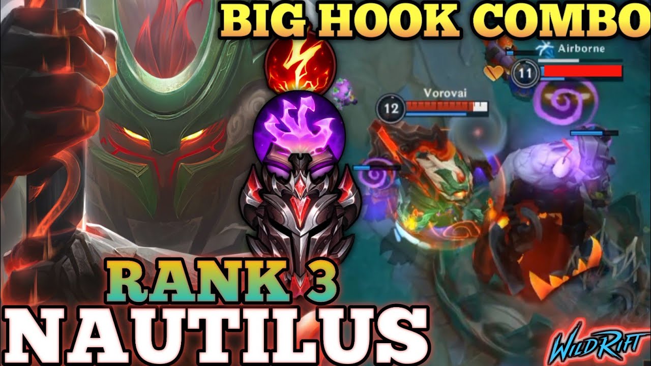NAUTILUS DEADLY MAX AP BULD! ONE HOOK COMBO DELETE - TOP 3 GLOBAL NAUTILUS BY Vorovai - WILD RIFT