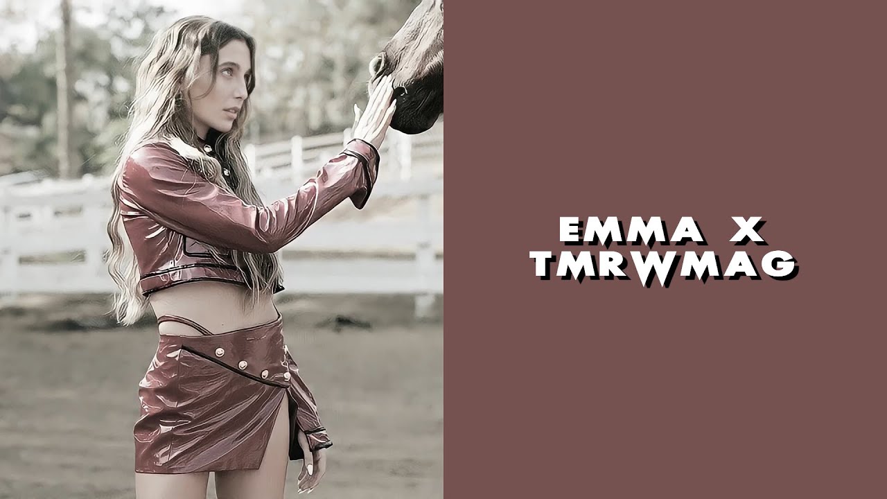 emma chamberlain x tmrwmag scenes