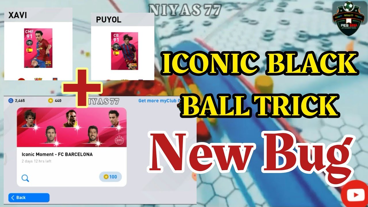 BARCELONA ICONIC MOMENT BLACK BALL TRICK PES 2020 MOBILE | eFOOTBALL PES 2020