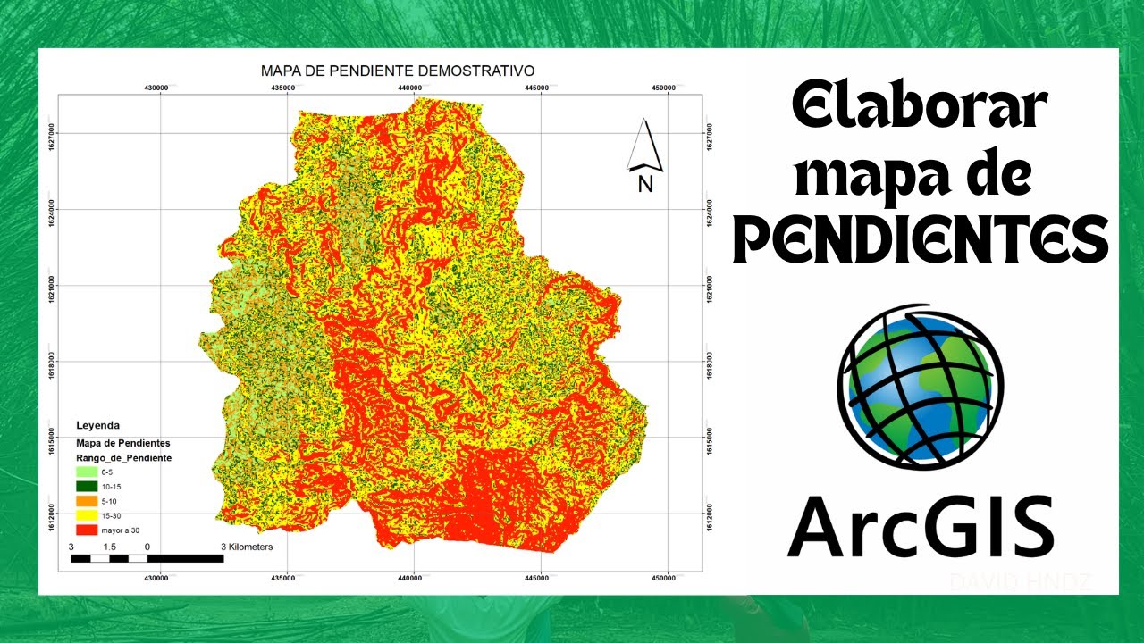 ¿Cómo elaborar un mapa de pendientes en ARCGIS?