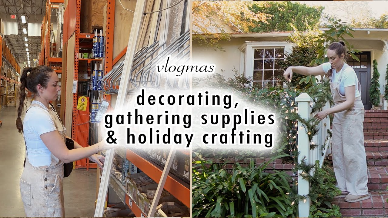 decorating, gathering supplies & crafting | VLOGMAS DAY 9 | MaCenna Lee