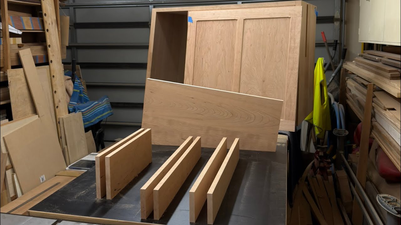 Building a Japanese Whiskey Cabinet from Solid Cherry - Part 10: Traditionally book-matched panels