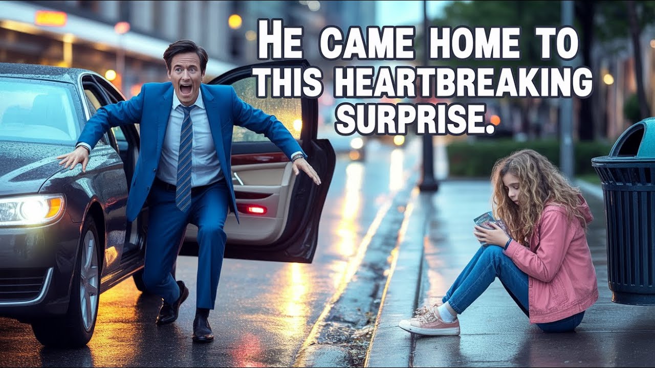 Billionaire returns from a trip and finds his adopted daughter begging on the street!
