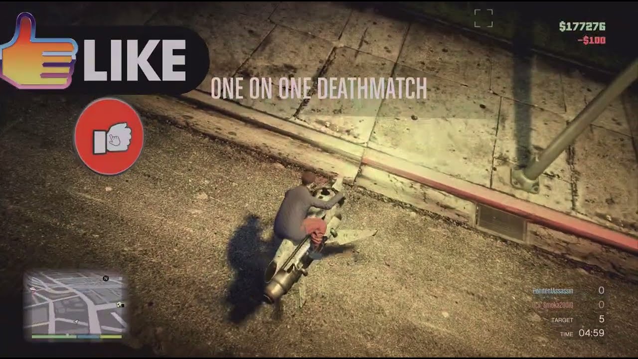 GTA 5 online 1 vs 1 deathmatch