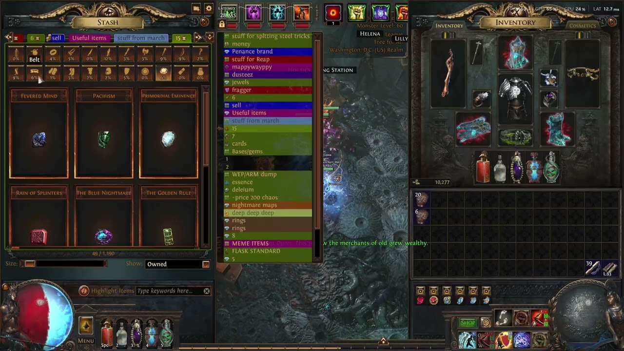 Ancient orb to Mageblood Easy mode 3.28