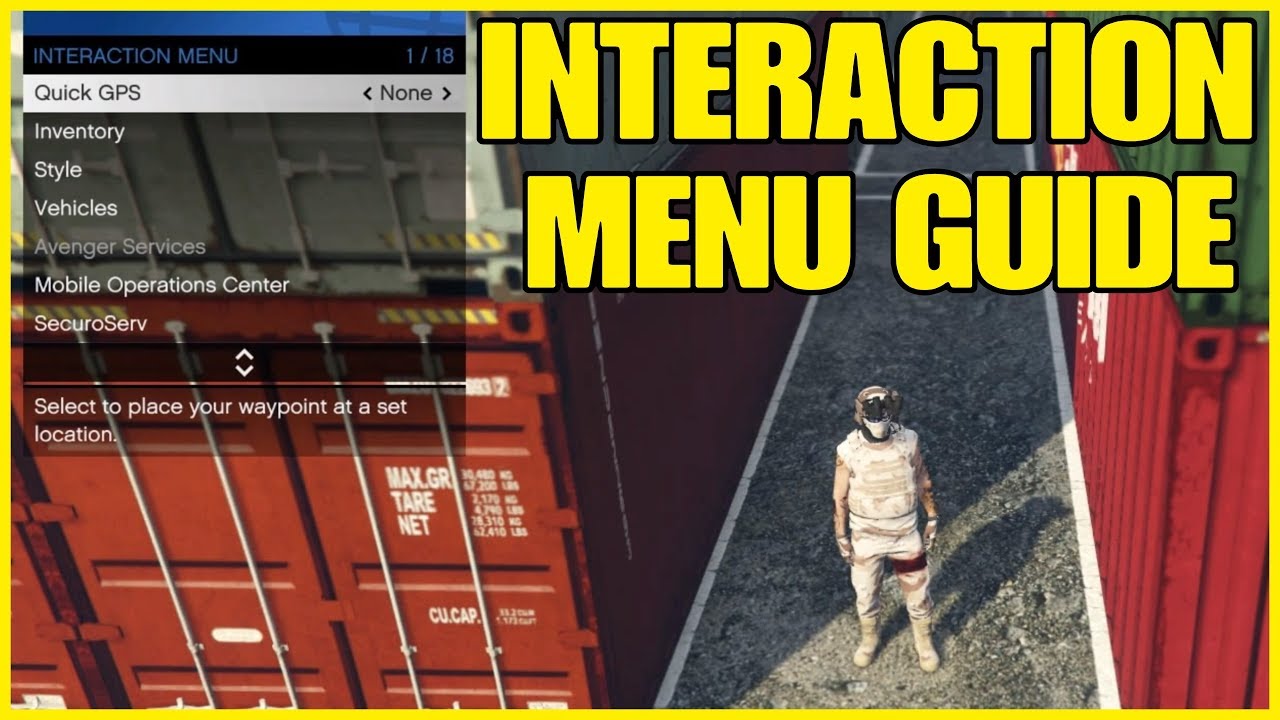 GTA ONLINE - РУКОВОДСТВО ПО МЕНЮ ВЗАИМОДЕЙСТВИЯ!