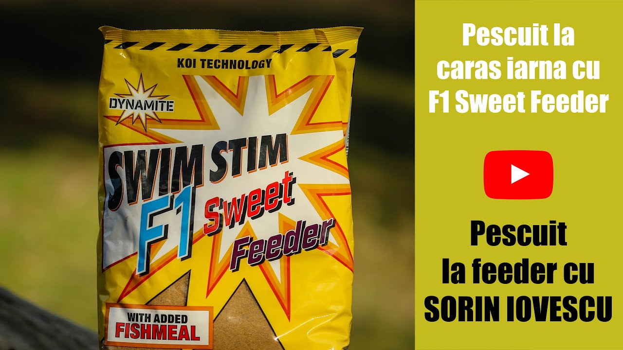 Pescuit la caras iarna cu F1 Sweet Feeder