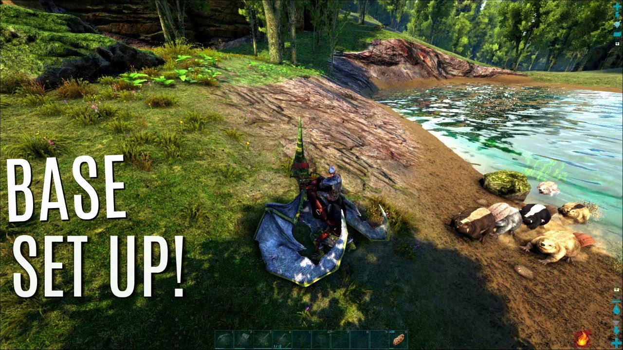 NEW BASE STARTUP and Looking for a Spot - The Center PVP (E2) - ARK Survival Gameplay